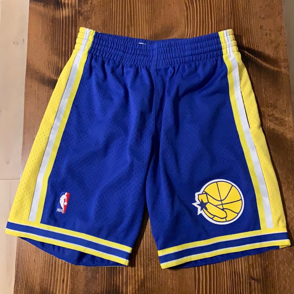 Mitchell and Ness Swingman Shorts Golden State 1995-96